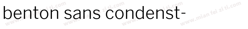 benton sans condenst字体转换